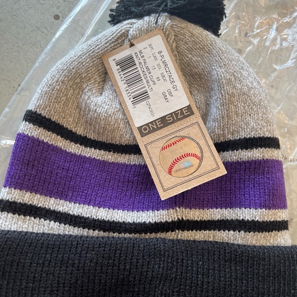 Colorado Rockies MLB Palmer Cuffed Pom Beanie ‘47 Brand - Picture 2 of 2